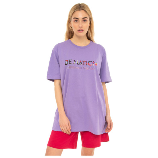 Be Nation Γυναικεία κοντομάνικη μπλούζα Oversized Long Tee Be Nation Γυναικεία κοντομάνικη μπλούζα Oversized Long Tee